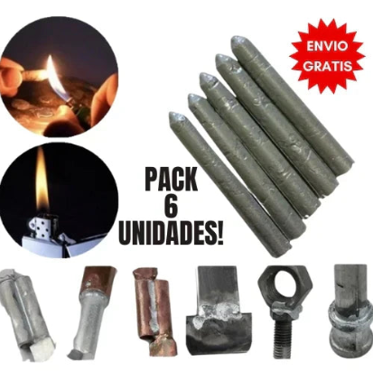 VARILLAS PARA SOLDADURA INSTANTANEA - PACK X 6 UNIDADES