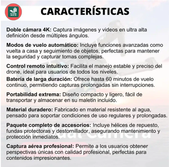 NUEVO DRONE  W8 PRO MAX 2025 CON INTELIGENCIA ARTIFICIAL + 2 Baterías Adicionales y Estuche de Regalo
